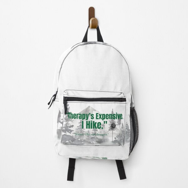 Item preview, Therapy’s Expensive. I Hike. | Funny Hiking Mental Health T-Shirt | Trail Therapy Quote Tee designed and sold by VybeWear Co..