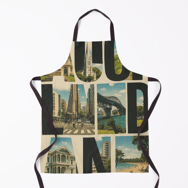Item preview, Auckland New Zealand – Landmark Photo Typography Collage designed and sold by Aryabek.
