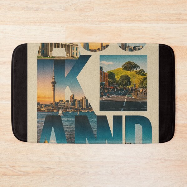 Item preview, Auckland Scenic Collage – Sunset Views and City Icons designed and sold by Aryabek.