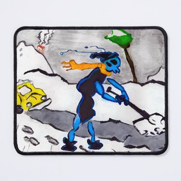Item preview, In Advance of the Broken Alien Ant – Snow Shoveling Blues designed and sold by donwillisjrart.