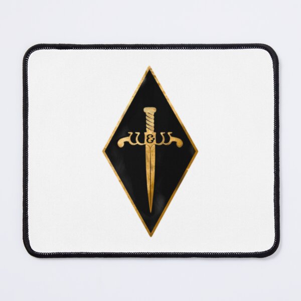Item preview, AURORA Warriors & Weirdos Sword Crest - Black and Gold designed and sold by incloudines.