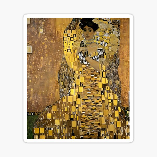 Aperçu de l'œuvre Portrait d'Adèle Bloch-Bauer - L'élégance dorée viennoise créée et vendue par artdesignsnow.