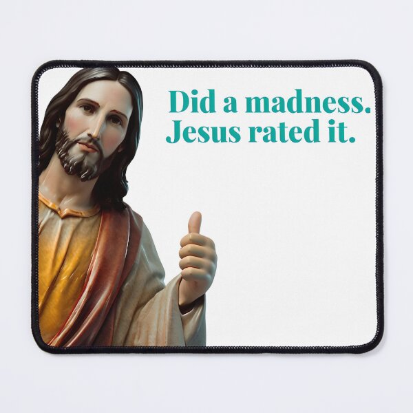 Item preview, Thumbs Up Jesus – UK Slang Meme Art designed and sold by THETEEHEEPARTY.