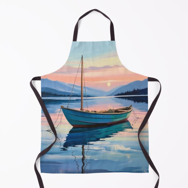 Item preview, Lifestyle Hub: Serene Boat On Calm Water designed and sold by M&M Lifestyle Hub.