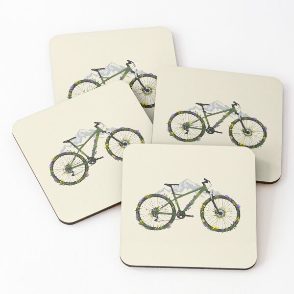 Item preview, Ride Free, Feel Free: A Bicycle Adventure Through Nature, cycling lover, bicycle rider mountain biking lover designed and sold by Collagedream.