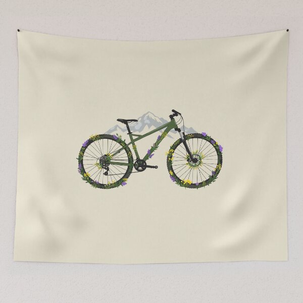 Item preview, Ride Free, Feel Free: A Bicycle Adventure Through Nature, cycling lover, bicycle rider mountain biking lover designed and sold by Collagedream.