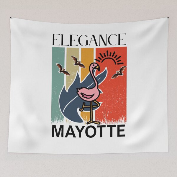 Item preview, The elegance of the Mayotte flamingo designed and sold by FoxinhoSoumaila.