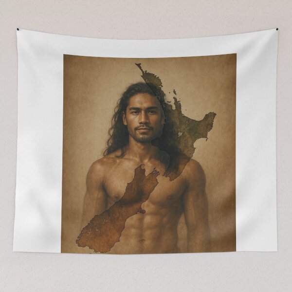 Item preview, Aotearoa New Zealand – Māori Identity and Homeland Map designed and sold by Aryabek.