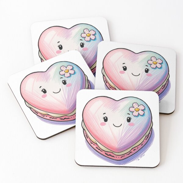Item preview, Heart Macaron  designed and sold by PinkiPop Studio.