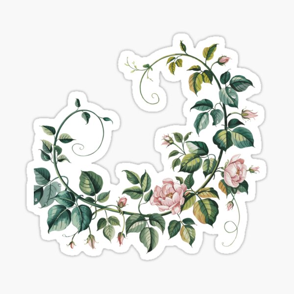 Item preview, Botanical Leafy Vine - Green Leaf Watercolor Illustration - Minimalist Jungle Art designed and sold by EternoVibe.