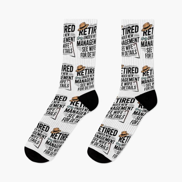 Item preview, Retired Under New Management See Wife For Details - Funny Quote For Pensioner designed and sold by GRABAPSHOP.