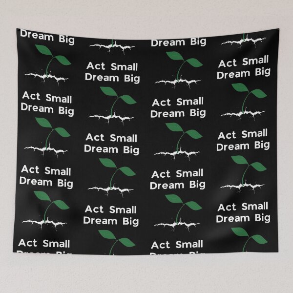Item preview, Dream Big Act Small - white designed and sold by VasInd.