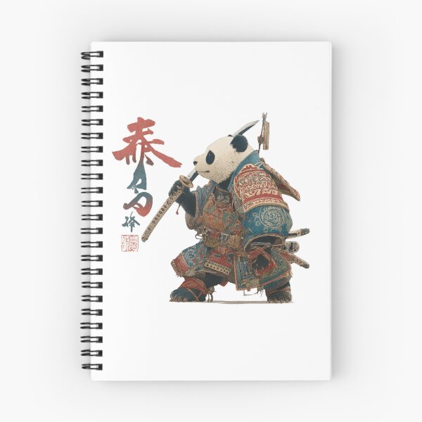 Item preview, Kanji Calligraphy Samurai Panda designed and sold by RockFireMerch.