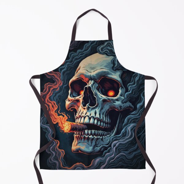 Item preview, Flamin' Hot Skull Vibes: When the Afterlife Needs a Smoke Break designed and sold by DopeVibeStuff.