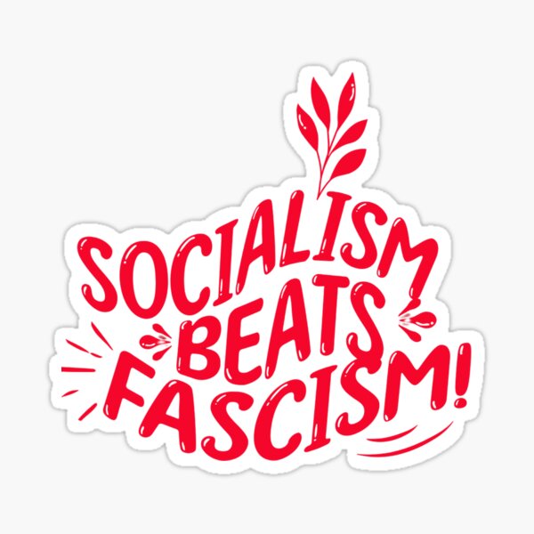 Item preview, Socialism Beats Fascism Political T-Shirt designed and sold by ViviWyco.