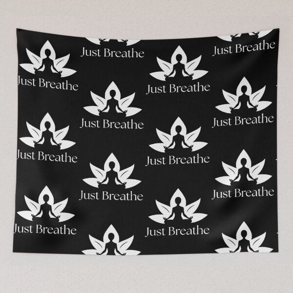 Item preview, Just Breathe - white designed and sold by VasInd.