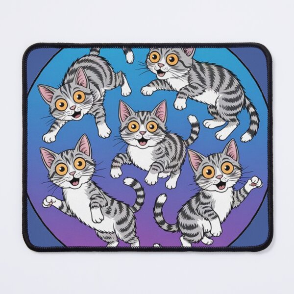 Item preview, Jumping funny cats in a hypnotic style. designed and sold by Lilashakti ⭐️ ⭐️ ⭐️ ⭐️ ⭐️.
