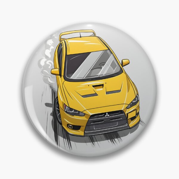 Item preview, JDM yellow evolution x Car Art designed and sold by TheStreetREV.