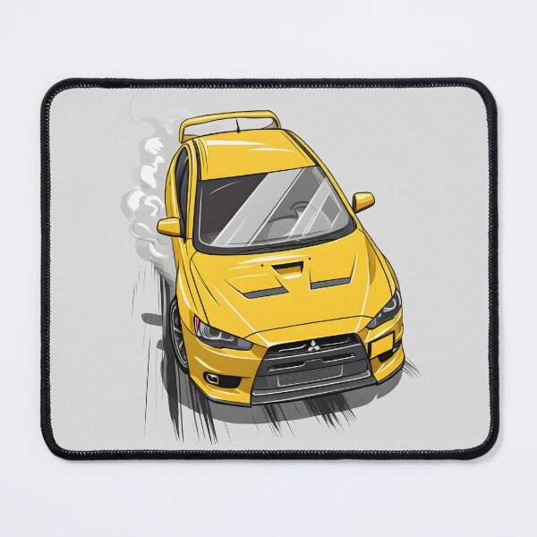Item preview, JDM yellow evolution x Car Art designed and sold by TheStreetREV.