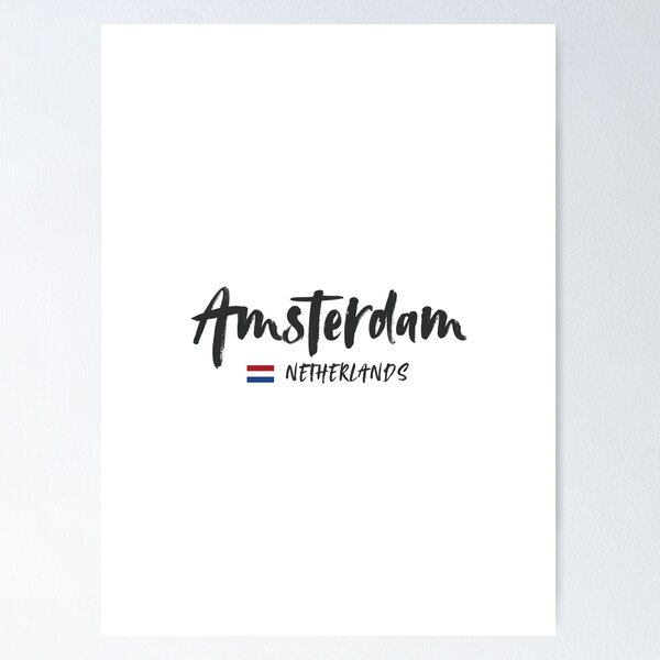 Aperçu de l'œuvre Amsterdam - Pays-Bas créée et vendue par StudioRedKoala.