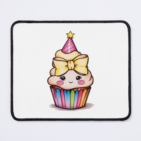 Item preview, Cupcake with Party Hat  Description: designed and sold by PinkiPop Studio.