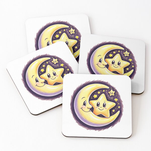 Item preview, Moon and Star designed and sold by PinkiPop Studio.