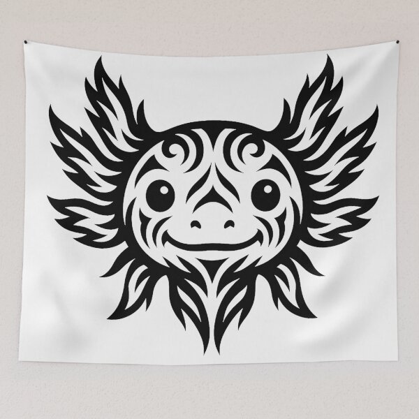 Item preview, Tribal axolotl  designed and sold by SpectrumShine.