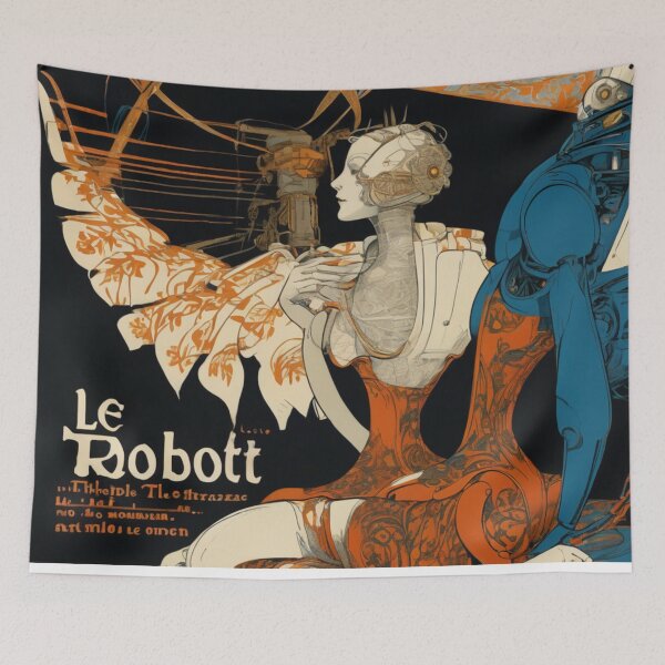 Item preview, Robot Love Art Illustrations from the 1800s | #2 designed and sold by NickWhittleArt.