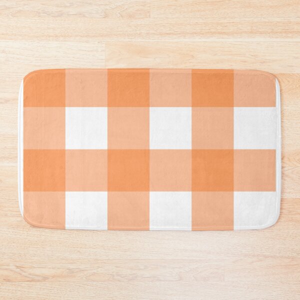 Item preview, Gingham 6 naranja designed and sold by ThreadBorne.