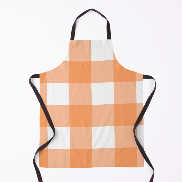 Item preview, Gingham 6 naranja designed and sold by ThreadBorne.