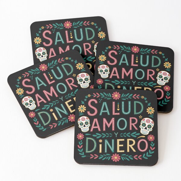 Item preview, Salud Amor y Dinero – Dia de los Muertos Skull Design designed and sold by Fragy72.