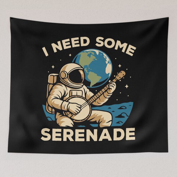 Item preview, Astronaut Banjo Serenade Cosmic Sound designed and sold by Blok45.
