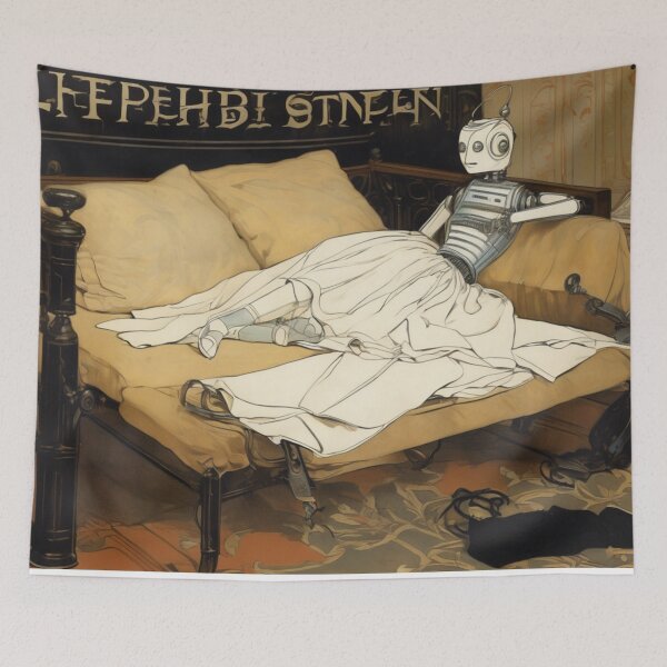 Item preview, Robot Love Art Illustrations from the 1800s | #3 designed and sold by NickWhittleArt.