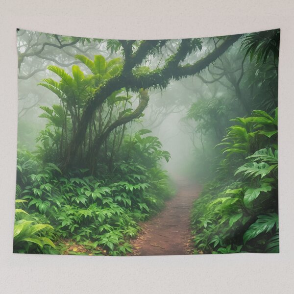 Item preview, Misty Jungle Path designed and sold by NeoHues.
