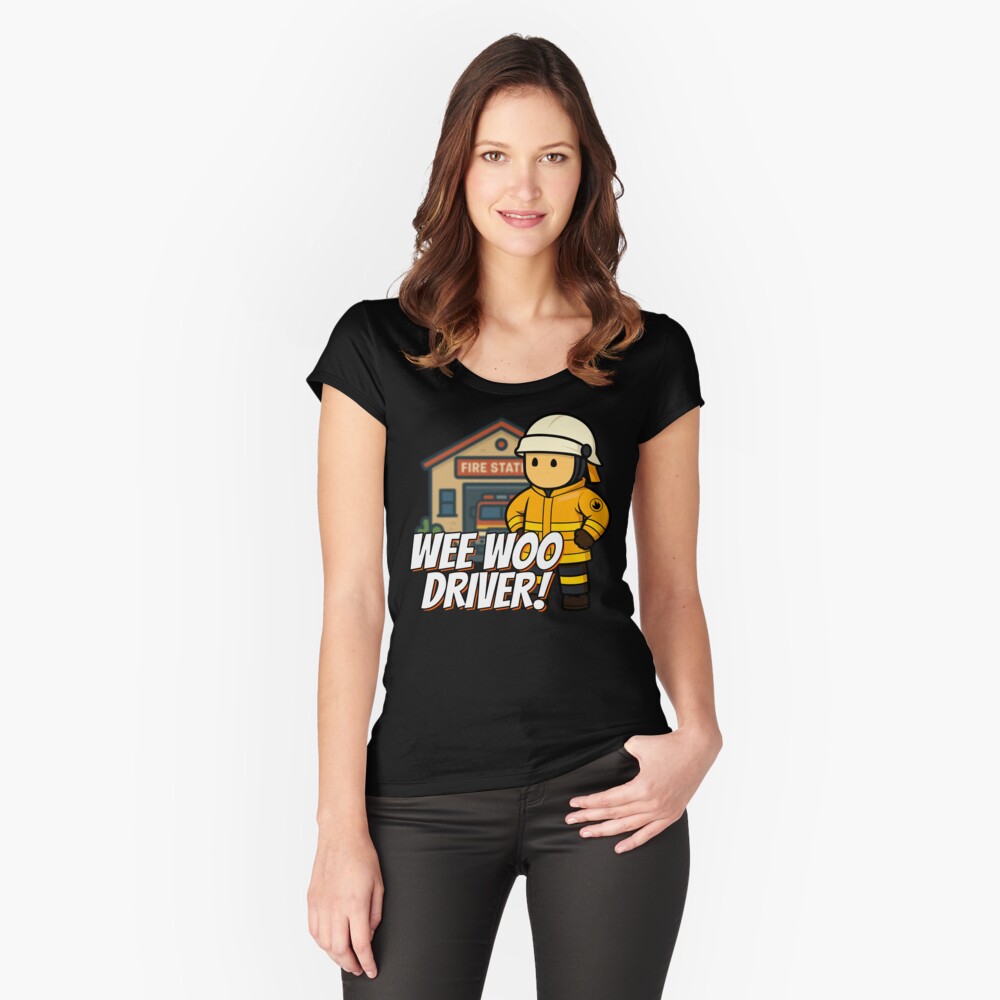 Item preview, Fitted Scoop T-Shirt designed and sold by Flashover.