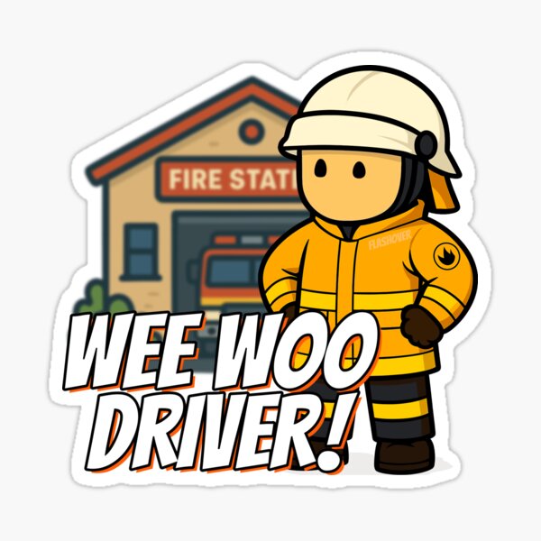 Artikel-Vorschau von Wee Woo-Fahrer – Ländlich, designt und verkauft von Flashover.