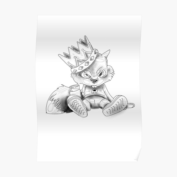 Conkers Bad Fur Day Sticker Tattoo