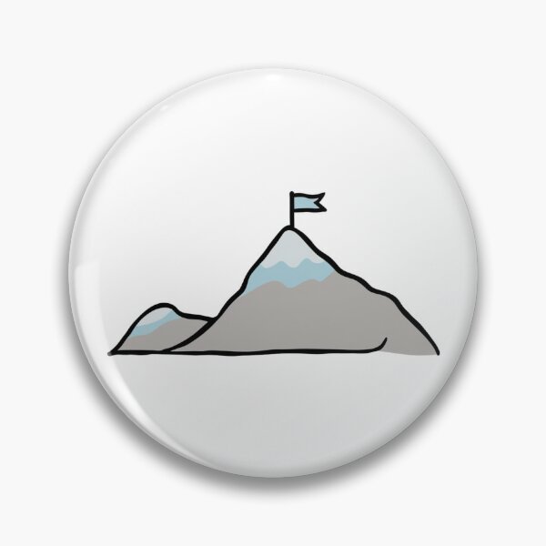 Item preview, Goal Reached – Mountain with Flag Minimal Style designed and sold by StormArte.