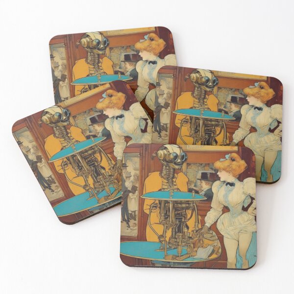Item preview, Robot Love Art Illustrations from the 1800s | #6 designed and sold by NickWhittleArt.