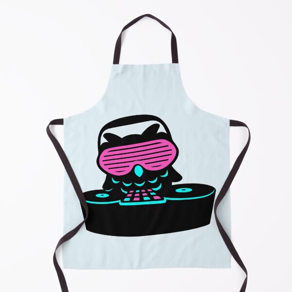 Item preview, DJ owl mixer DJ music club disco party turntable designed and sold by shirt-o-mat.