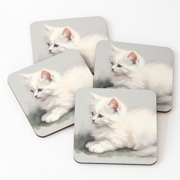 Item preview, White Fluffy Kitten designed and sold by CalmnessbyChoice.