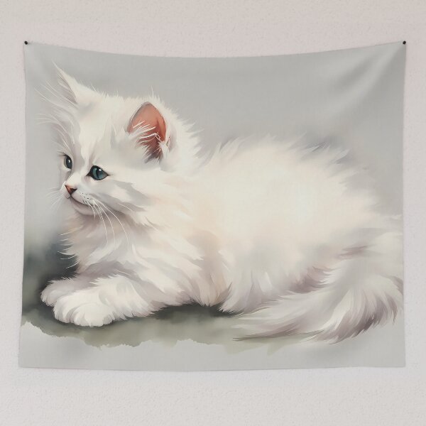 Item preview, White Fluffy Kitten designed and sold by CalmnessbyChoice.