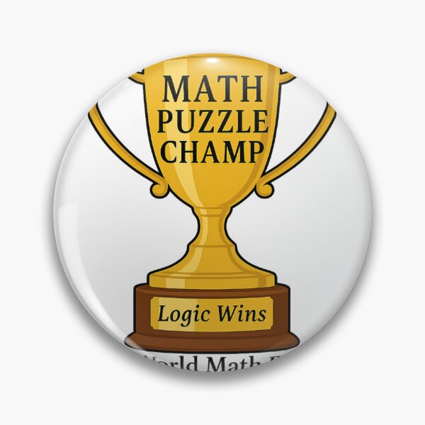 Item preview, Trophy for Math Puzzle Solver Champion designed and sold by ariksworld.