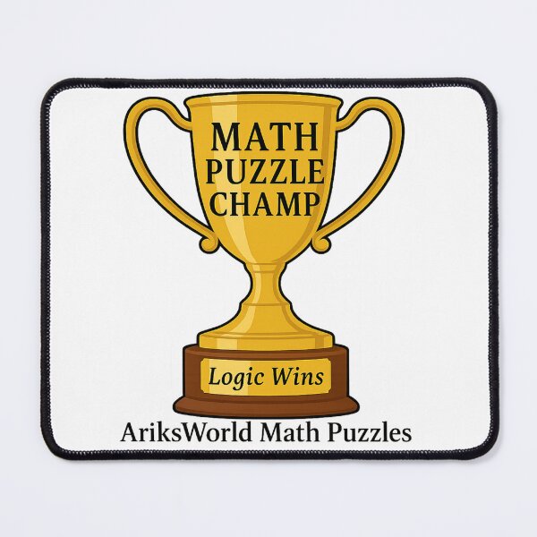 Item preview, Trophy for Math Puzzle Solver Champion designed and sold by ariksworld.