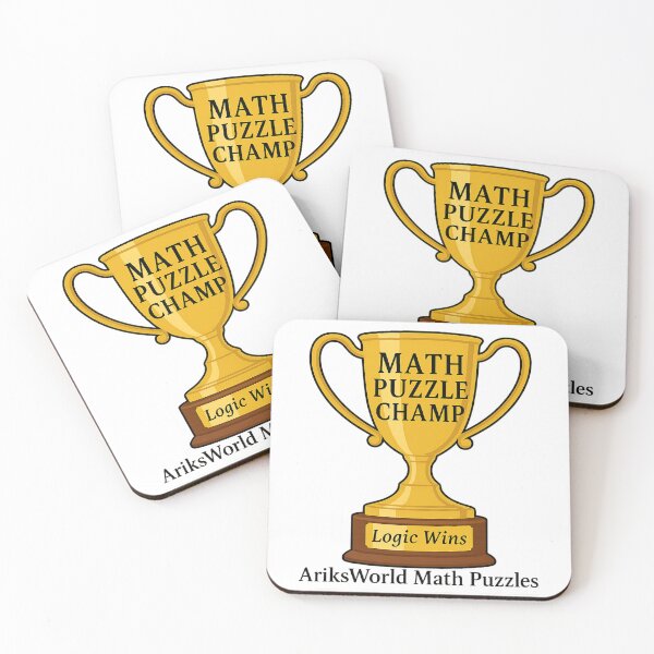 Item preview, Trophy for Math Puzzle Solver Champion designed and sold by ariksworld.