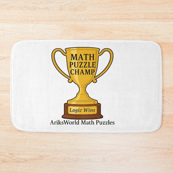 Item preview, Trophy for Math Puzzle Solver Champion designed and sold by ariksworld.