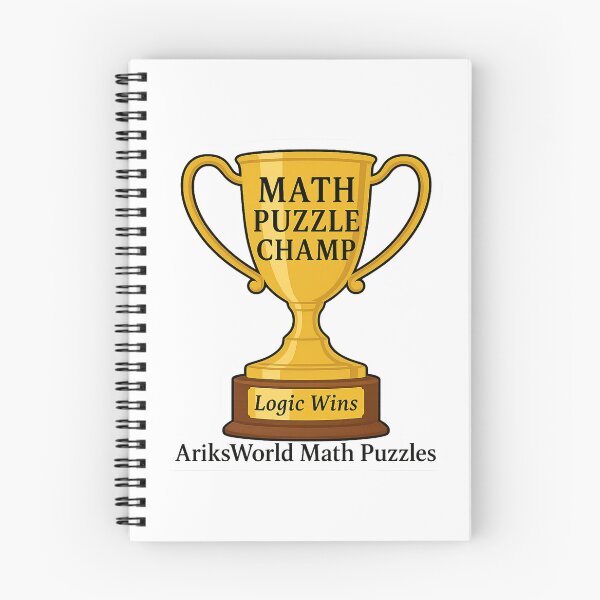 Item preview, Trophy for Math Puzzle Solver Champion designed and sold by ariksworld.