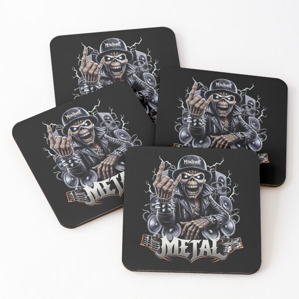 Item preview, Metal Skull Rocker – Heavy Metal Skeleton Music Art designed and sold by DeimosArtIntl.