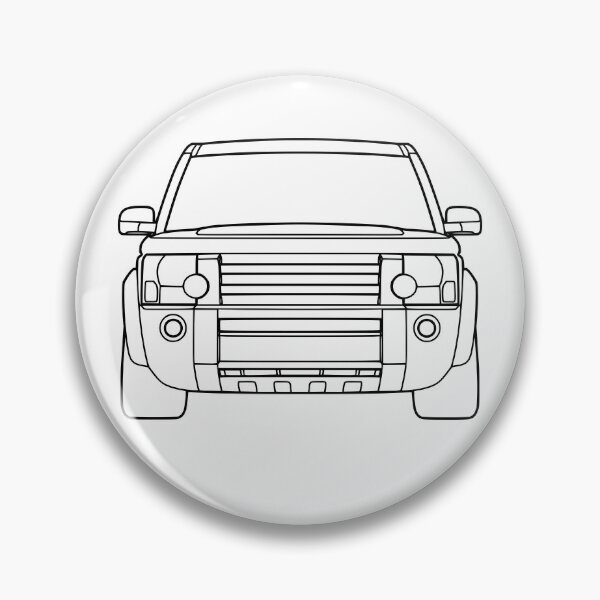 Item preview, Land Rover Discovery 3 III 2004-2009 black lined art designed and sold by EdimDesign.