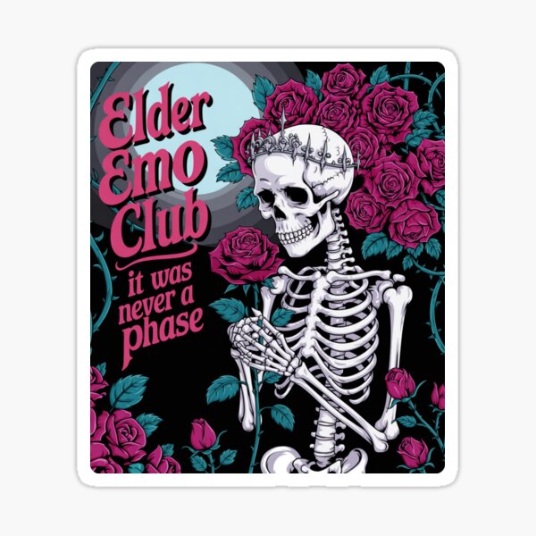 Item preview,  Elder Emo Club It Was Never a Phase designed and sold by ThePixelAlchemy.